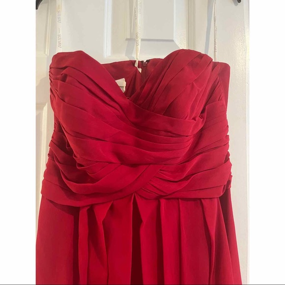 Davids Bridal strapless gown size 12 - Picture 4 of 5